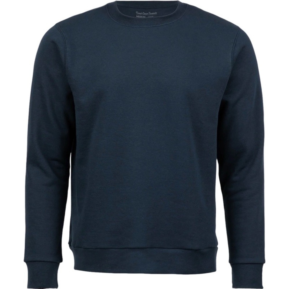 FRESH CLEAN THREADS XL Crewneck Sweatshirt Navy Blue‎ Cotton Blend Dad Bod Basic